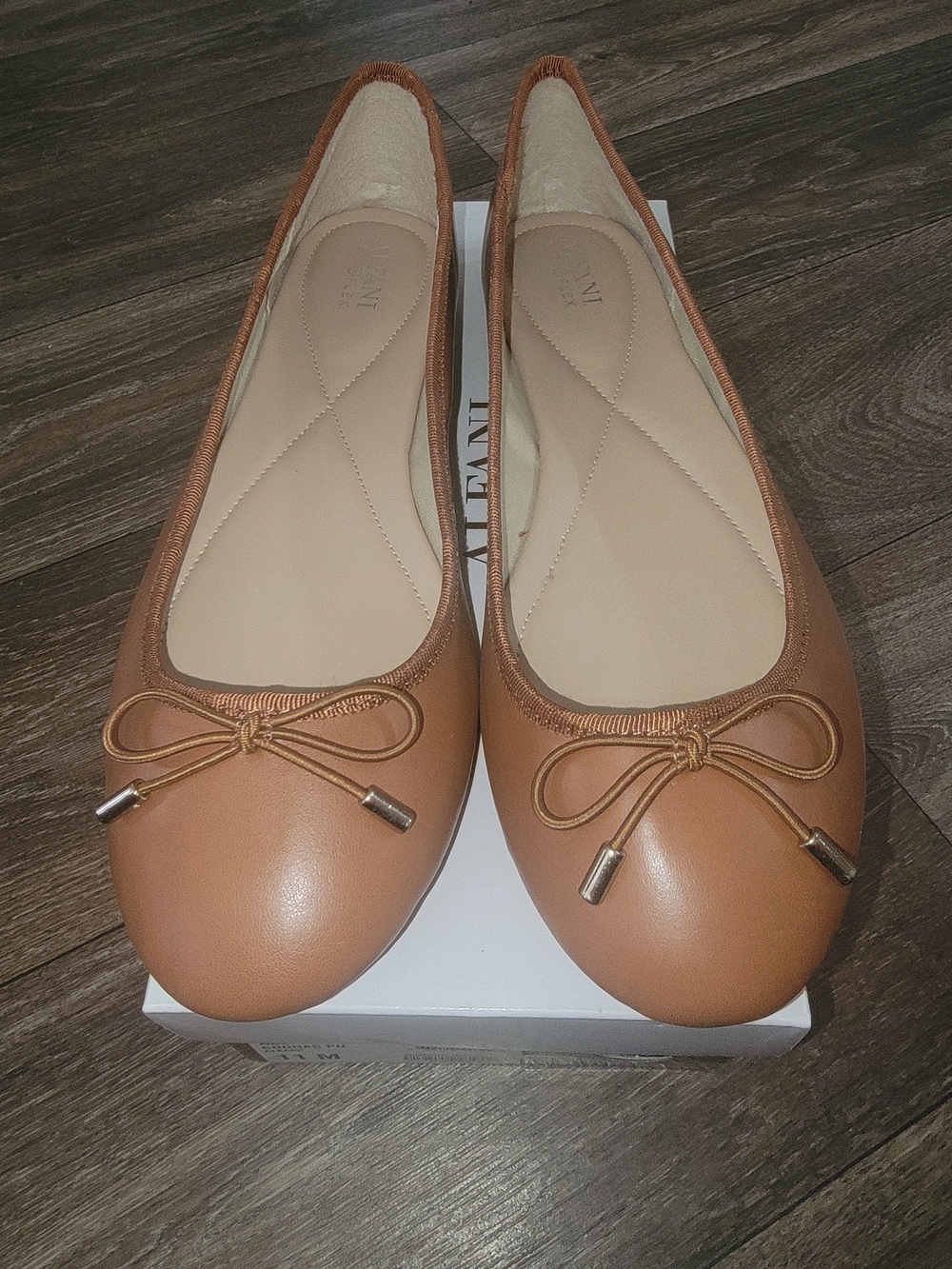 Alfani Cognac Slip-On Ballet Flats